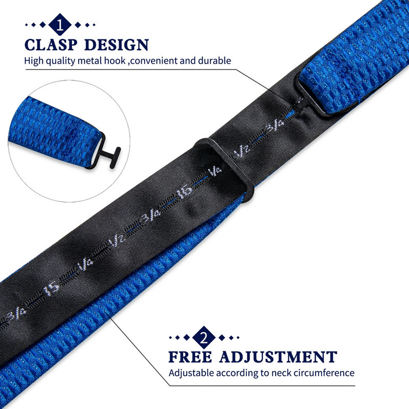 Modes vīriešu pašsavienojuma tauriņš kabatlakatiņu aproču komplekti Solid Peisley tauriņš kāzu līgavainim vīrietim tauriņu mezglu bizness