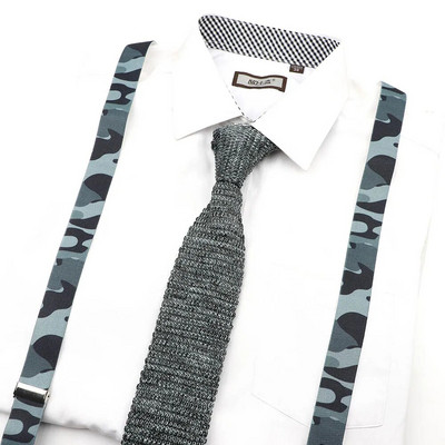 Férfi, női katonai terepszínű, nyomott nadrágtartó nyakkendő csokornyakkendő készletek parti játék ing merevítők pillangó öv nyakkendő masni nadrág farmer