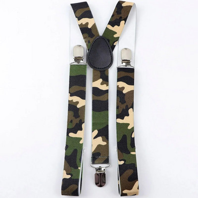 Férfi, női katonai terepszínű, nyomott nadrágtartó nyakkendő csokornyakkendő készletek parti játék ing merevítők pillangó öv nyakkendő masni nadrág farmer