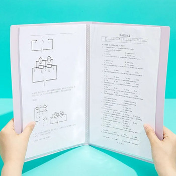 Папка с файлове A4 Книга с данни 30 страници Водоустойчива брошура Съхранение на училищни данни Управление на офиса Съхранение на информация Книги Протектори