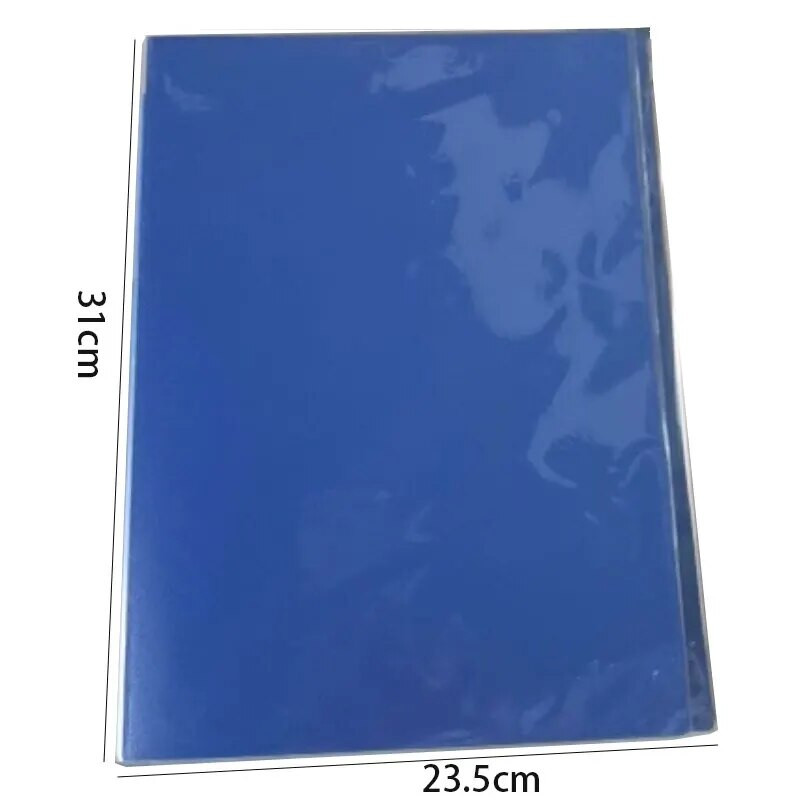 A4-es vastagított információs könyv, lapos mappa Átlátszó adatkönyv teszt papír kotta fájl Dokumentumrendező kliptáska