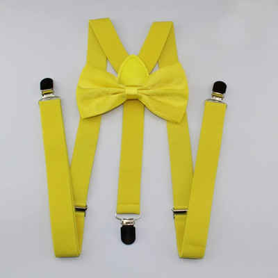 AEbone Suspensorio Felnőtt bordó nadrágtartó és csokornyakkendő férfi Női Sötétkék Bretellek Pantalon Pour Homme Femme 100cm Sus59