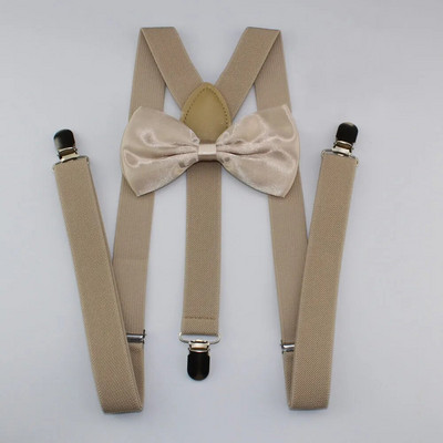 AEbone Suspensorio Felnőtt bordó nadrágtartó és csokornyakkendő férfi Női Sötétkék Bretellek Pantalon Pour Homme Femme 100cm Sus59