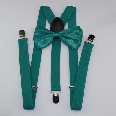 AEbone Suspensorio Felnőtt bordó nadrágtartó és csokornyakkendő férfi Női Sötétkék Bretellek Pantalon Pour Homme Femme 100cm Sus59