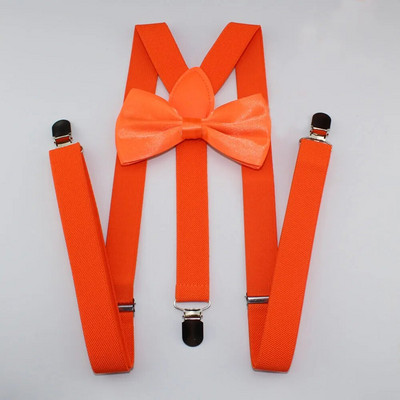 AEbone Suspensorio Felnőtt bordó nadrágtartó és csokornyakkendő férfi Női Sötétkék Bretellek Pantalon Pour Homme Femme 100cm Sus59