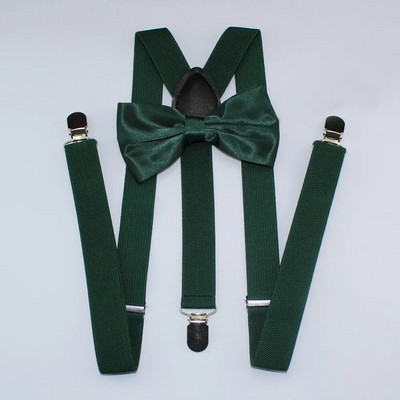 AEbone Suspensorio Felnőtt bordó nadrágtartó és csokornyakkendő férfi Női Sötétkék Bretellek Pantalon Pour Homme Femme 100cm Sus59