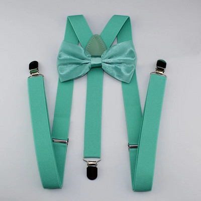 AEbone Suspensorio Felnőtt bordó nadrágtartó és csokornyakkendő férfi Női Sötétkék Bretellek Pantalon Pour Homme Femme 100cm Sus59