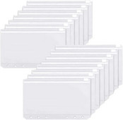 Džepovi za registratore A6 Džepovi za registratore sa 6 rupa i zatvaračem Vodootporni PVC Kuverte za gotovinu Budžet Torba s listovima za registrator Planer za bilježnice