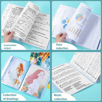 Ενημερωτικό φυλλάδιο Α4 Διαφανές ένθετο φάκελο Pp τσάντα δοκιμής μαθητή Τεστ εγκυμοσύνης Αποθήκευση Βιβλίο Βιβλίο μουσικής Βιβλίο εγγράφων