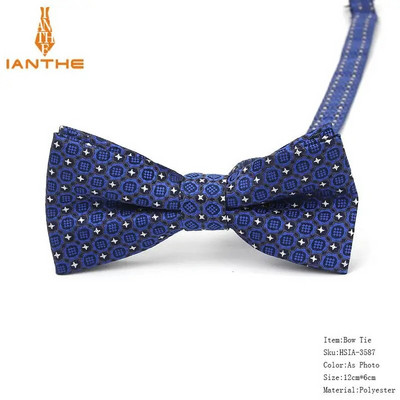 Ανδρικό παπιγιόν Paisley Παπιγιόν Business Wedding Bowknot Dot Κλασικό ριγέ μαύρο παπιγιόν για αξεσουάρ για πάρτι γαμπρού Πεταλούδα