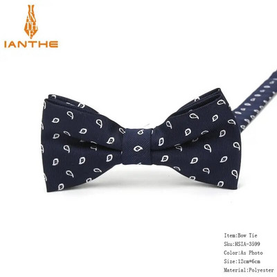 Ανδρικό παπιγιόν Paisley Παπιγιόν Business Wedding Bowknot Dot Κλασικό ριγέ μαύρο παπιγιόν για αξεσουάρ για πάρτι γαμπρού Πεταλούδα