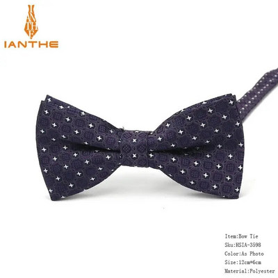 Ανδρικό παπιγιόν Paisley Παπιγιόν Business Wedding Bowknot Dot Κλασικό ριγέ μαύρο παπιγιόν για αξεσουάρ για πάρτι γαμπρού Πεταλούδα