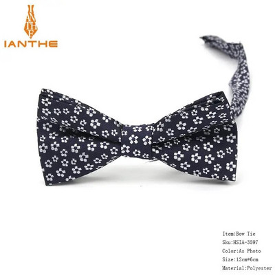 Ανδρικό παπιγιόν Paisley Παπιγιόν Business Wedding Bowknot Dot Κλασικό ριγέ μαύρο παπιγιόν για αξεσουάρ για πάρτι γαμπρού Πεταλούδα