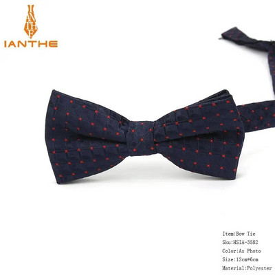 Ανδρικό παπιγιόν Paisley Παπιγιόν Business Wedding Bowknot Dot Κλασικό ριγέ μαύρο παπιγιόν για αξεσουάρ για πάρτι γαμπρού Πεταλούδα