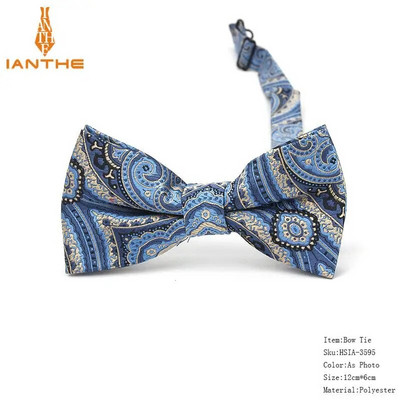 Ανδρικό παπιγιόν Paisley Παπιγιόν Business Wedding Bowknot Dot Κλασικό ριγέ μαύρο παπιγιόν για αξεσουάρ για πάρτι γαμπρού Πεταλούδα