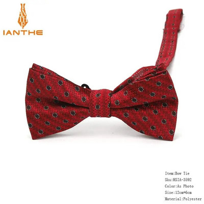 Ανδρικό παπιγιόν Paisley Παπιγιόν Business Wedding Bowknot Dot Κλασικό ριγέ μαύρο παπιγιόν για αξεσουάρ για πάρτι γαμπρού Πεταλούδα