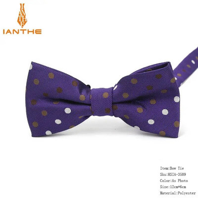 Ανδρικό παπιγιόν Paisley Παπιγιόν Business Wedding Bowknot Dot Κλασικό ριγέ μαύρο παπιγιόν για αξεσουάρ για πάρτι γαμπρού Πεταλούδα
