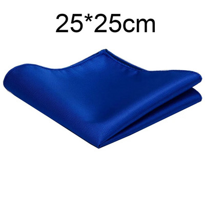 Klasszikus, 25*25 cm-es férfi sima selyem zsebkendő tömör zsebes, négyzet alakú divatos férfi, esküvői mellkastörölköző