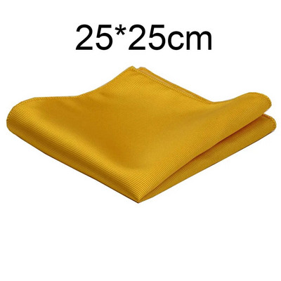 Klasszikus, 25*25 cm-es férfi sima selyem zsebkendő tömör zsebes, négyzet alakú divatos férfi, esküvői mellkastörölköző