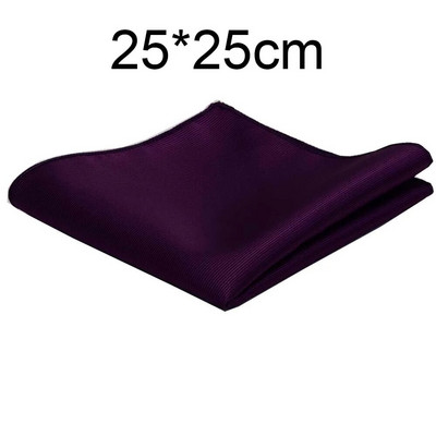 Klasszikus, 25*25 cm-es férfi sima selyem zsebkendő tömör zsebes, négyzet alakú divatos férfi, esküvői mellkastörölköző