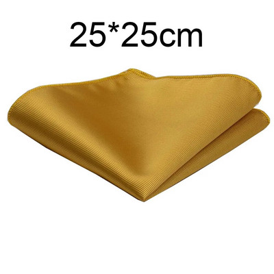 Klasszikus, 25*25 cm-es férfi sima selyem zsebkendő tömör zsebes, négyzet alakú divatos férfi, esküvői mellkastörölköző
