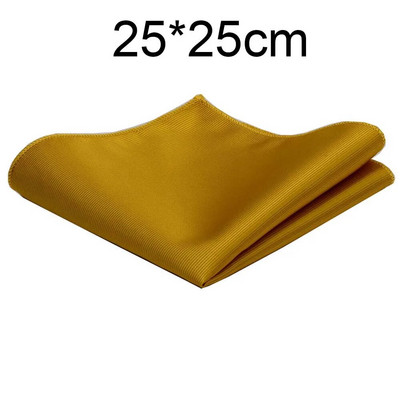 Klasszikus, 25*25 cm-es férfi sima selyem zsebkendő tömör zsebes, négyzet alakú divatos férfi, esküvői mellkastörölköző
