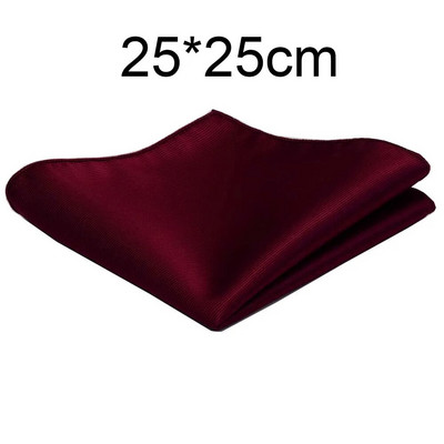 Klasszikus, 25*25 cm-es férfi sima selyem zsebkendő tömör zsebes, négyzet alakú divatos férfi, esküvői mellkastörölköző