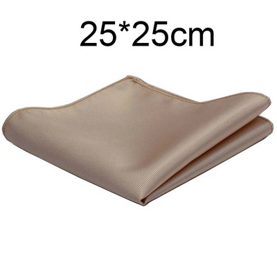 Klasszikus, 25*25 cm-es férfi sima selyem zsebkendő tömör zsebes, négyzet alakú divatos férfi, esküvői mellkastörölköző