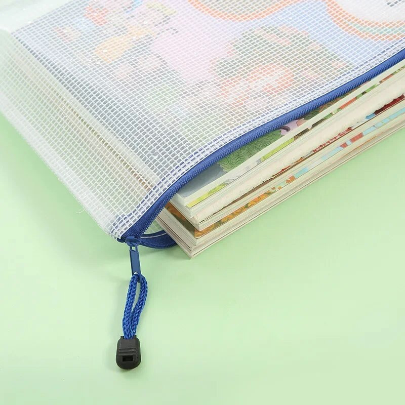 5GAB kancelejas piederumu uzglabāšanas mapju failu siets rāvējslēdzēja maisiņš A4 A5 dokumentu maisiņš ar rāvējslēdzēju failu mapes Skolas biroja piederumi