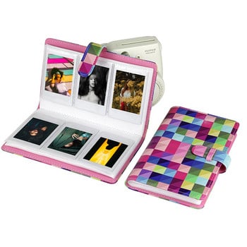 96 τσέπες 3 ιντσών μίνι φιλμ Φωτογραφικό άλμπουμ Βιβλίο Όνομα κάρτας για Fujifilm Instax Mini 12 11 9 8 7s 90 LiPlay Camera Χαρτί φιλμ