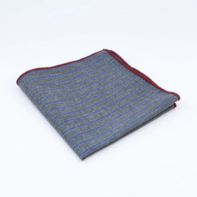 Kiváló minőségű pamut zsebkendős sálak üzleti öltöny Hankies alkalmi férfi zsebkendők négyzet alakú csíkos zsebkendők esküvőre