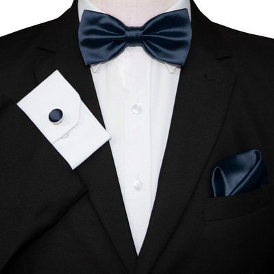 KAMBERFT vīriešu tauriņa komplekts sarkana dzeltena cieta tauriņa kabatas kvadrātveida aproču pogas dāvanu kastīte vīriešiem kāzu ballītes dāvana