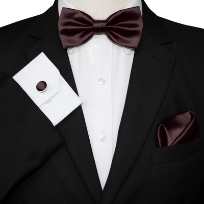 KAMBERFT vīriešu tauriņa komplekts sarkana dzeltena cieta tauriņa kabatas kvadrātveida aproču pogas dāvanu kastīte vīriešiem kāzu ballītes dāvana