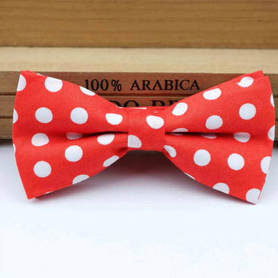 Dot Cotton Bowtie Wedding Casual Butterfly Business Παπιγιόν Πολύχρωμα λαιμόκοψη Γυναικεία Skinny Gravatas Cravat