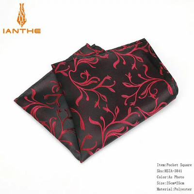Ανδρικό μαντήλι σε τετράγωνο μοτίβο Paisley Fashion Hanky για άντρες Επαγγελματικά κοστούμια Hankies Vintage αξεσουάρ για πετσέτες Navy