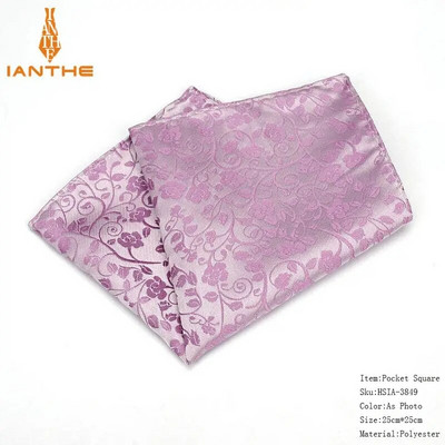 Ανδρικό μαντήλι σε τετράγωνο μοτίβο Paisley Fashion Hanky για άντρες Επαγγελματικά κοστούμια Hankies Vintage αξεσουάρ για πετσέτες Navy