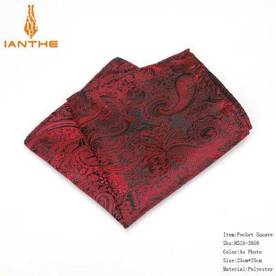 Ανδρικό μαντήλι σε τετράγωνο μοτίβο Paisley Fashion Hanky για άντρες Επαγγελματικά κοστούμια Hankies Vintage αξεσουάρ για πετσέτες Navy