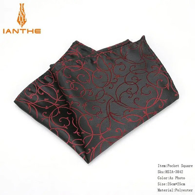 Ανδρικό μαντήλι σε τετράγωνο μοτίβο Paisley Fashion Hanky για άντρες Επαγγελματικά κοστούμια Hankies Vintage αξεσουάρ για πετσέτες Navy