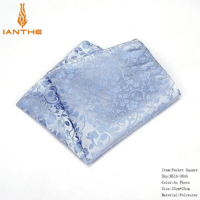 Ανδρικό μαντήλι σε τετράγωνο μοτίβο Paisley Fashion Hanky για άντρες Επαγγελματικά κοστούμια Hankies Vintage αξεσουάρ για πετσέτες Navy