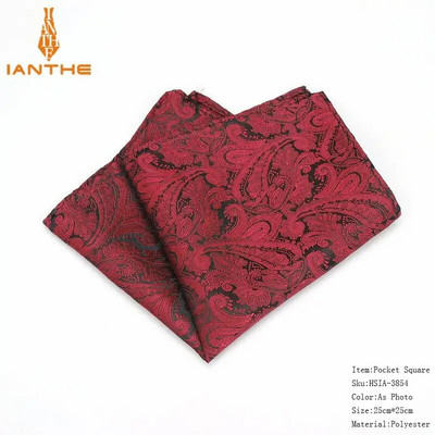 Ανδρικό μαντήλι σε τετράγωνο μοτίβο Paisley Fashion Hanky για άντρες Επαγγελματικά κοστούμια Hankies Vintage αξεσουάρ για πετσέτες Navy