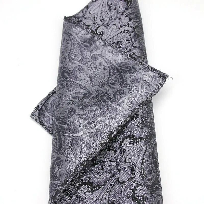 Vīriešu kabatas kvadrātveida Paisley raksta kabatlakats modes Hanky vīriešiem biznesa kostīmi Hankies vintage dvieļu aksesuāri tumši brūni