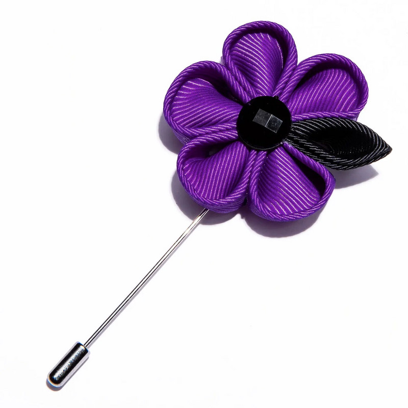 Lila csokornyakkendő férfiaknak Önre kötött masnik Paisley selyem nyakkendő szett négyzet alakú zseb mandzsettagombok Boutonniere Ajándék esküvőre Barry.Wang