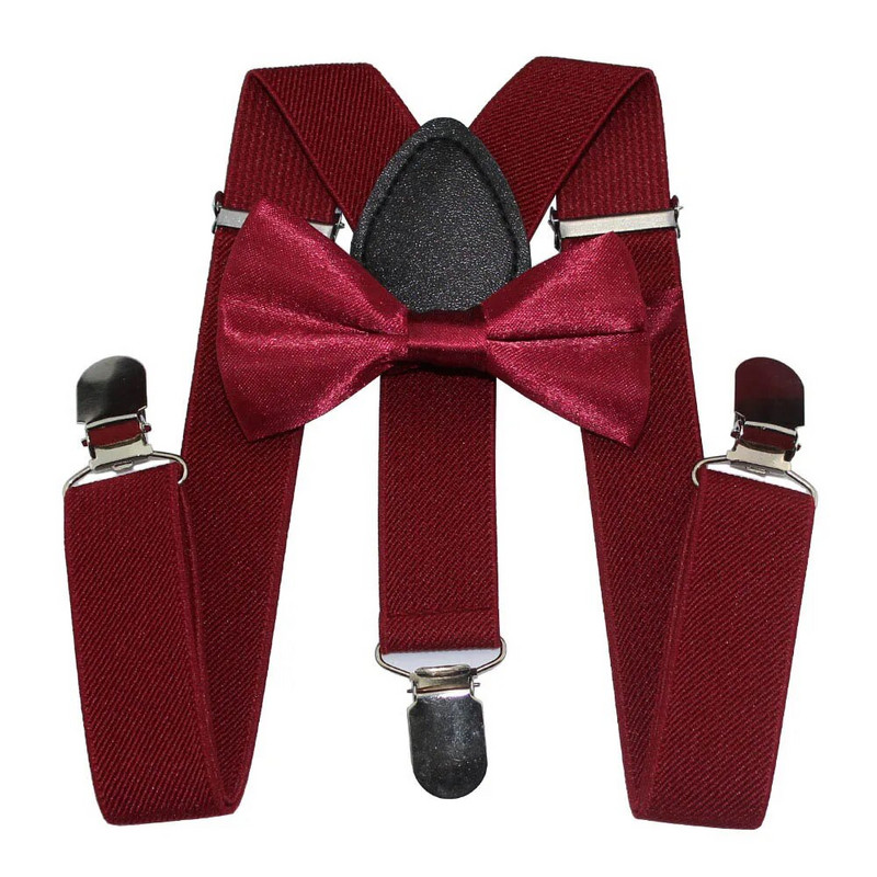 AEbone fiú csokornyakkendő és nadrágtartó gyerekeknek piros pántos csokornyakkendő készletek lányoknak, nadrágtartók, csokornyakkendő Bretels Kinderen esküvői buli Sus66