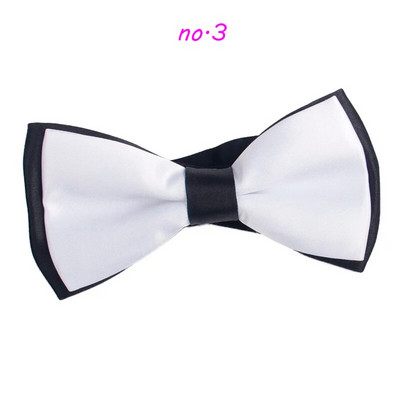 Leptir leptir crno-bijela leptir-mašna u kontrastnoj boji Muška leptir-mašna 2016. Modne dvoslojne leptir-mašne