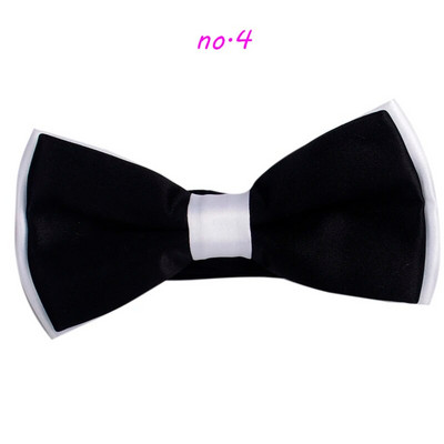 Leptir leptir crno-bijela leptir-mašna u kontrastnoj boji Muška leptir-mašna 2016. Modne dvoslojne leptir-mašne