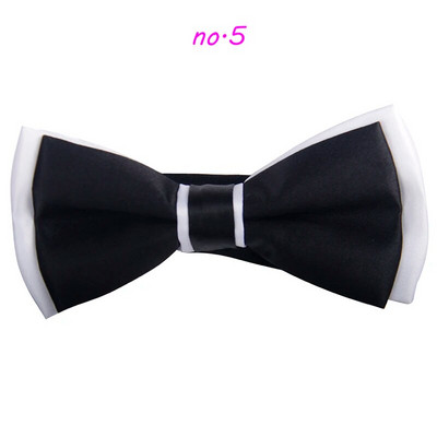 Leptir leptir crno-bijela leptir-mašna u kontrastnoj boji Muška leptir-mašna 2016. Modne dvoslojne leptir-mašne