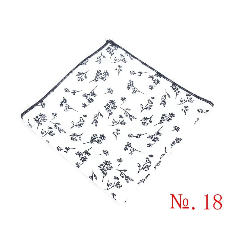 Novi džepni kvadrat za muškarce Žene Cvjetni ručnik na prsima Hanky Gentlemen Hankies Muška odijela Rupčić s printom Džepni ručnik