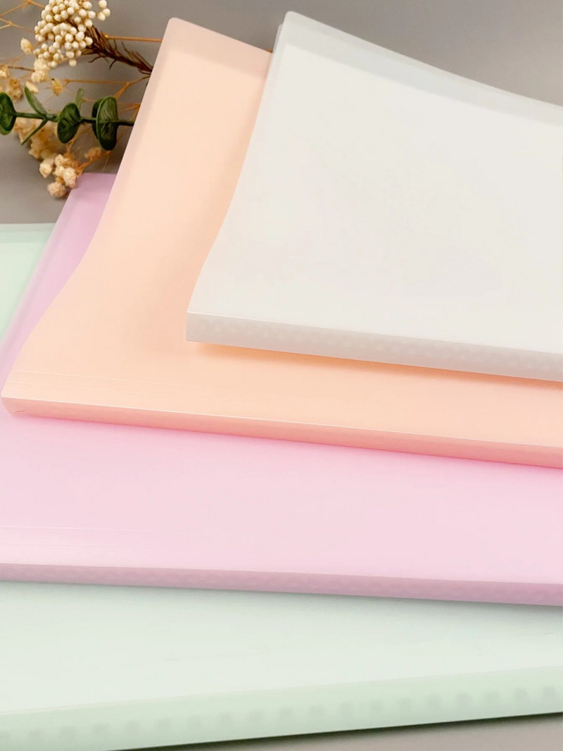 A4 prozirna mapa u boji Dokumenti Knjiga s bilješkama na slobodnim listovima Studentski ispitni radovi Organizirajte i pohranite Školska stanica velikog kapaciteta