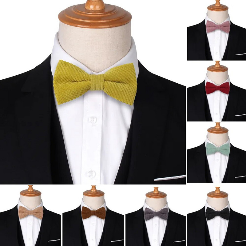 JAUNA tauriņš Klasiskie krekli Bowtie vīriešiem Biznesa Kāzu Bowknot Pieaugušajiem Vienkrāsainas tauriņi Kravu kaklasaites Candy Color Kaklasaites