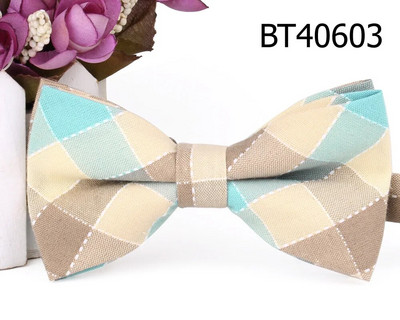 Jauns rūtains tauriņš līgavainim Modes pārbaude tauriņš vīriešiem sievietēm tauriņš Pieaugušajiem kāzu tauriņi Kravāti Groomsmen Kokvilnas tauriņi